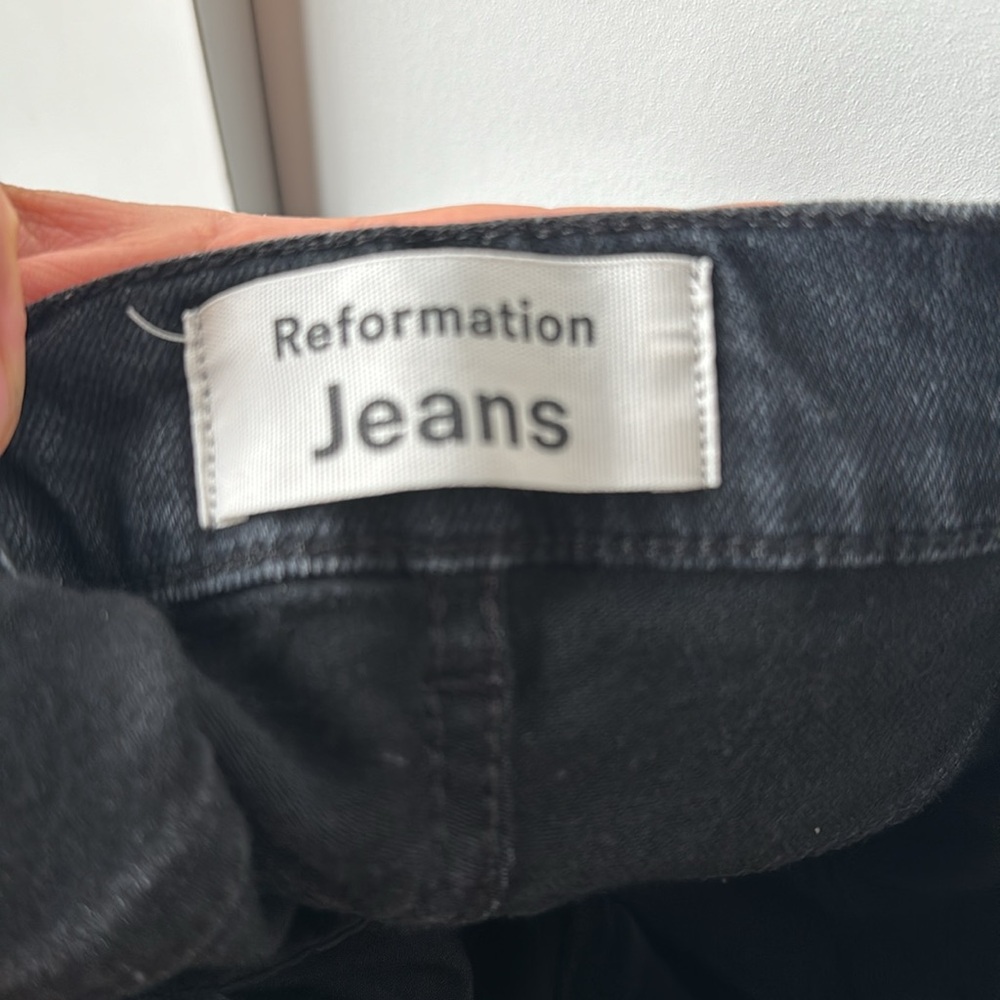 Reformation high waisted black skinny jeans - Picture 10 of 10
